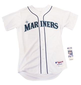 Ichiro Suzuki Record Setting 2009 Game Worn Autographed Jackie Robinson Day Seattle Mariners Jersey w/Game Ticket (MLB Authenticated)